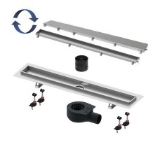 Дренажный канал TECElinus 900 комплект для монтажа с решеткой “tile”&“steel”