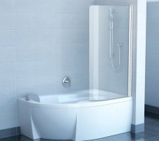 Душевое ограждение Ravak Chrome для ванны, CVSK1-140/150 (white/transporent)