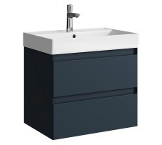 Тумба-умывальник Aqwella Geometria 65 (серый матовый)