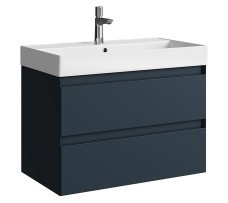 Тумба-умывальник Aqwella Geometria 80 (серый матовый)