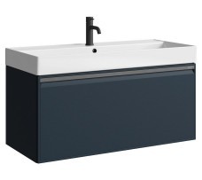 Тумба-умывальник Aqwella Pure 100 (серый матовый)