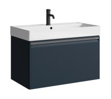 Тумба-умывальник Aqwella Pure 80 (серый матовый)