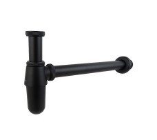 Сифон Aquatek (черный) для умывальника