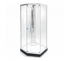 Showerama 10-5 Душевая кабина 900х900х2150, профиль белый, стекло прозрачное