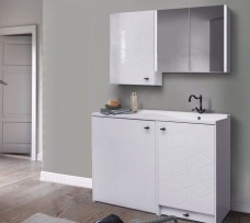 LOTOS Алисия-120 комплект мебели в ванную комнату с местом для стиральной машины