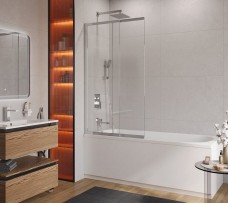 Шторка на ванну Cezares Slider FIX-VF-11-100 (хром/прозрачное)